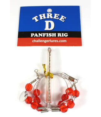 Three-D Panfish Rig 2 Arm Wire with Blades (3D-RIG-2ARW)