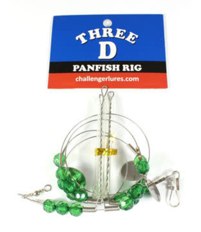 Three-D Panfish Rig 3 Arm Wire with Blades (3D-RIG-3ARW)
