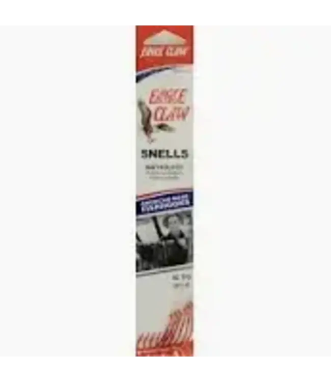 Eagle Claw (139GE-1/0) Eagle Claw Snells Hooks 6Pk Sz1/0 Red Classic Baitholder