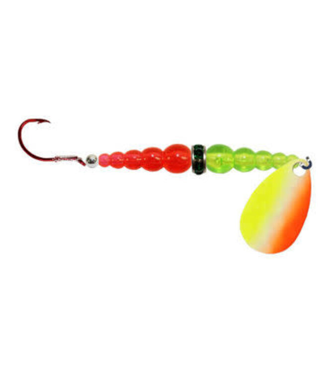 Mack's Lure Inc. (08804) MACKS WEDDING RING UV SZ6 SILVER/CHART/ORANGE/FLO CHART/FLO ORANGE