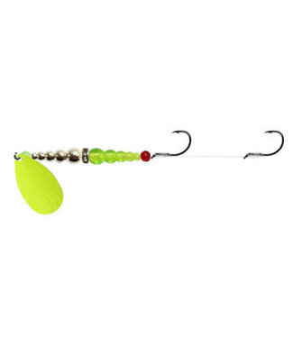 Mack's Lure Inc. (17103) MACKS DOUBLE WHAMMY SZ4 CHART/CHROME/FLO CHART
