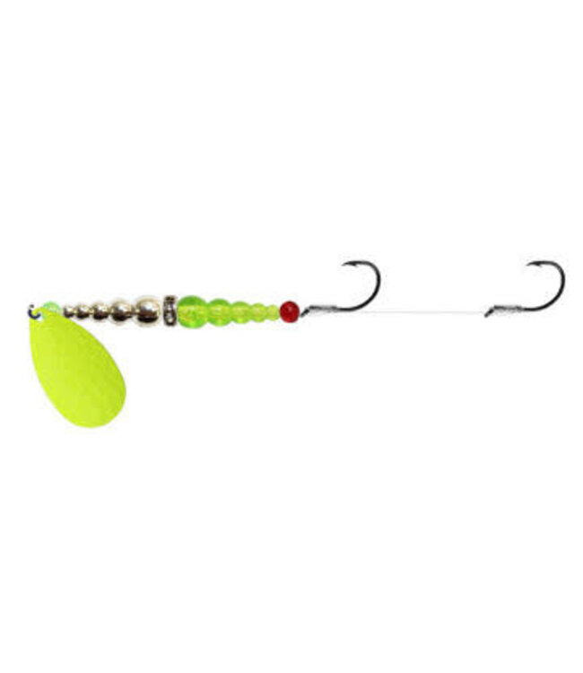 Mack's Lure Inc. (17103) MACKS DOUBLE WHAMMY SZ4 CHART/CHROME/FLO CHART