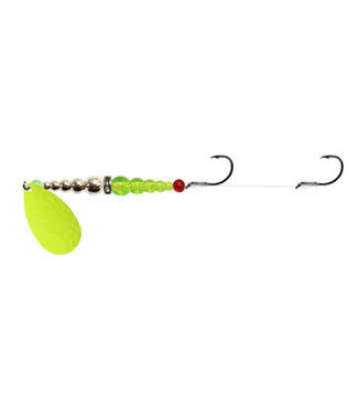 Mack's Lure Inc. (17303) MACKS DOUBLE WHAMMY SZ8 CHART/CHROME/FLO CHART