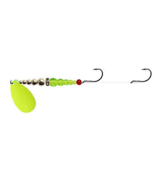 Mack's Lure Inc. (17303) MACKS DOUBLE WHAMMY SZ8 CHART/CHROME/FLO CHART