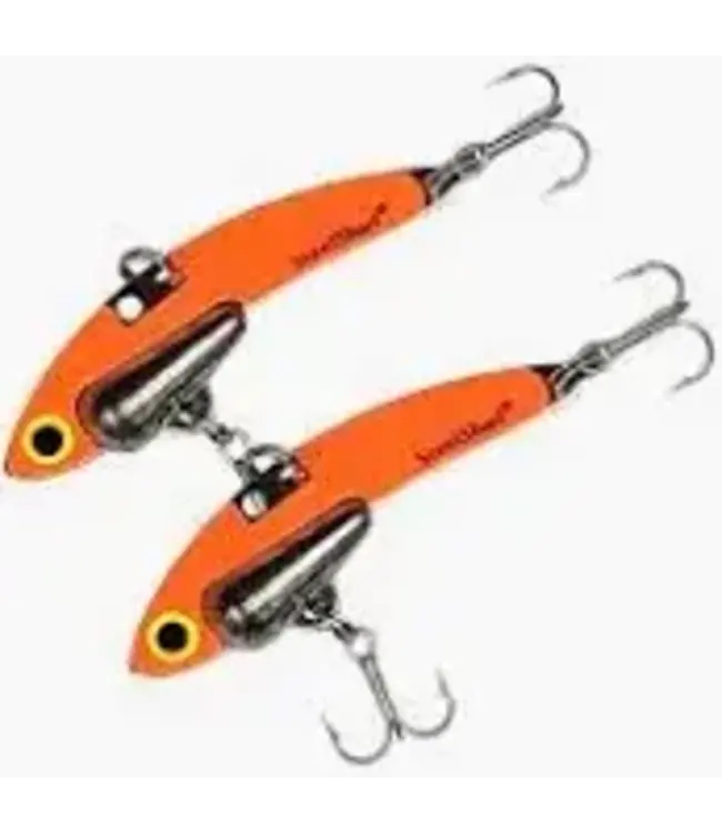 SteelShad Fishing Company (SSL-10237)  STEELSHAD MINI SERIES 1/4 OZ 2/PK GLOW ORANGE