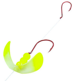 NORTHLAND FISHING TACKLE NORTHLAND BUTTERFLY BLADE HARNESS - 1/CD - 60 SNELL - CLEAR TIP CHART BFBH1-CTC