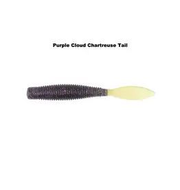 MISSILE BAITS NED BOMB 3.25" PURPLE CLOUD CHARTREUSE TAIL 10PK