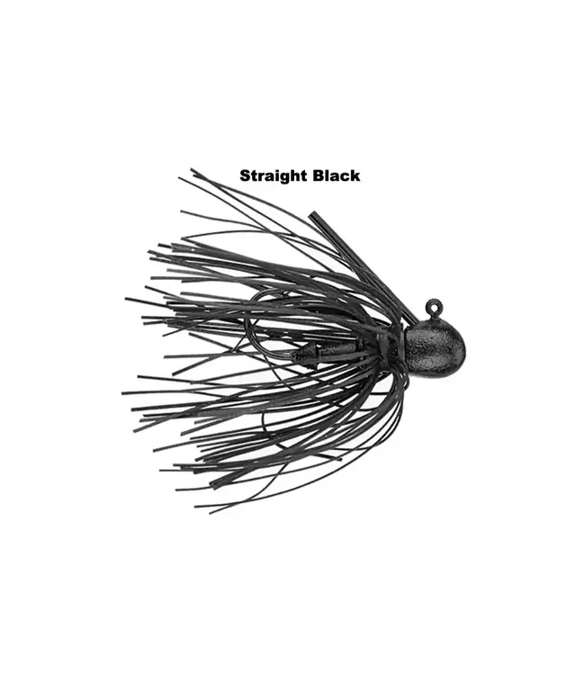 Missile Baits MISSILE BAITS IKE'S MICRO JIG MISSILE JIGS 1/16 OZ STRAIGHT BLACK