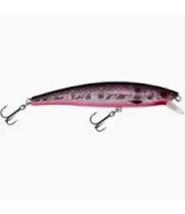 Challenger Lures JL120-520-713 CHALLENGER JR. MINNOW 3-1/2” 5/16 OZ BLACK/SIL PINK BELLY