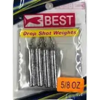 K&E DROP SHOT PENCIL WEIGHT 5/8 OZ 4PK