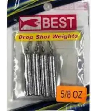 K&E DROP SHOT PENCIL WEIGHT 5/8 OZ 4PK