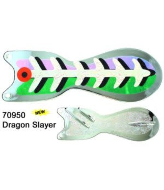 DREAMWEAVER LURE COMPANY DREAMWEAVER SPIN DOCTOR FLASHER 10" DRAGON SLAYER (SD70950L-10)