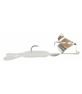 BIG BITE BAITS TOUR TOAD BUZZ 1/4 OZ CHROME BLADE WHITE TOAD