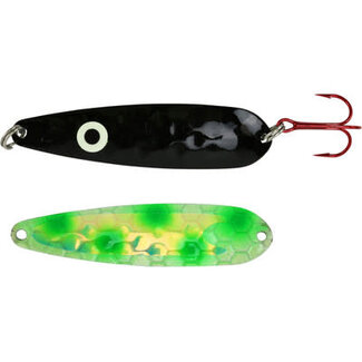 DREAMWEAVER LURE COMPANY DREAMWEAVER MAGNUM SPOON - EXCLUSIVE COLOR - DOTTED CARBON 14 GLOW UV (M-EC-DC14GUV)