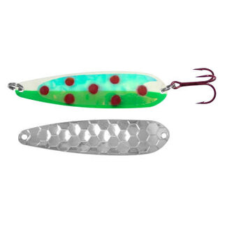 DREAMWEAVER LURE COMPANY DREAMWEAVER MAGNUM SPOON - SUPER GLOW - BEEFEATER UV (M1909DUV)