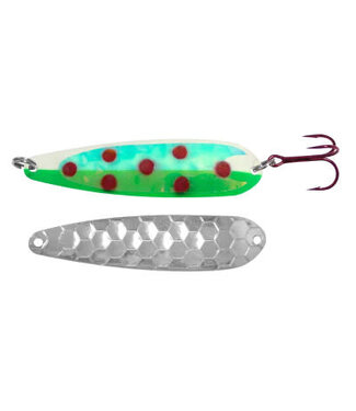 DREAMWEAVER LURE COMPANY DREAMWEAVER MAGNUM SPOON - SUPER GLOW - BEEFEATER UV (M1909DUV)