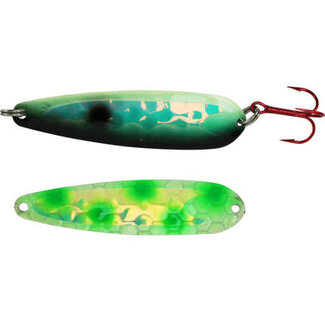 DREAMWEAVER LURE COMPANY DREAMWEAVER MAGNUM SPOON - EXCLUSIVE COLOR - DOTTED RODFATHER  GLOW UV (M-EC-DRGUV)