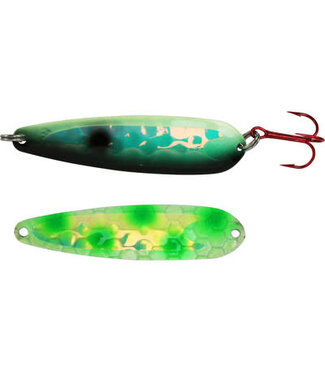 DREAMWEAVER LURE COMPANY DREAMWEAVER MAGNUM SPOON - EXCLUSIVE COLOR - DOTTED RODFATHER  GLOW UV (M-EC-DRGUV)
