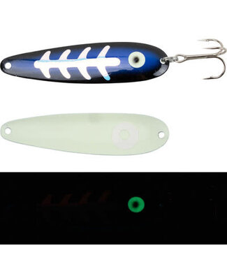 Moonshine Lures MOONSHINE LURES MAGNUM SPOON COBALT CARBON (MS-CB-M)