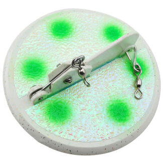 DREAMWEAVER LURE COMPANY DREAMWEAVER DEEPER DIVER #5 WHITE CRUSH GLOW GREEN DOT (DD-WCGGD-124)