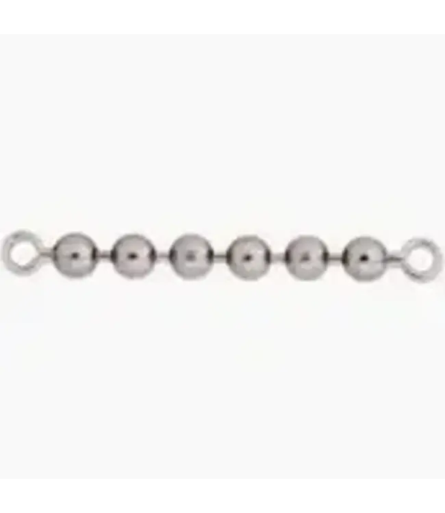 (9254-006-0000) LUHR JENSEN 6 BEAD CHAIN / 4PK STAINLESS STEEL