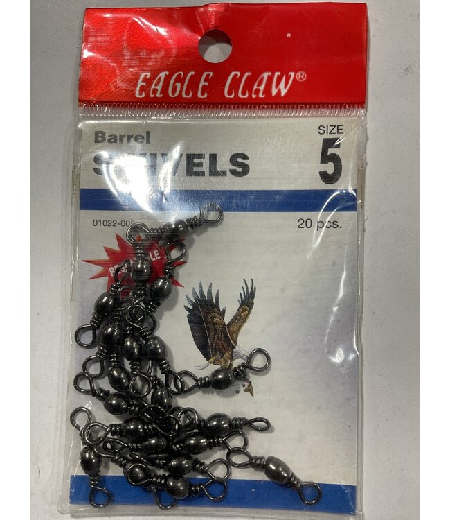 EAGLE CLAW BARREL SWIVELS SIZE 5