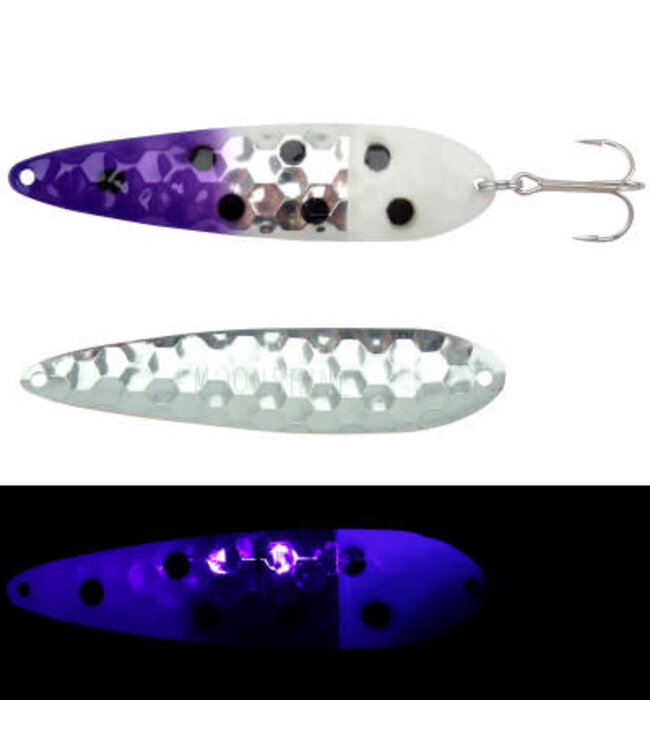 Moonshine Lures (HM-PK-S) MOONSHINE LURES HALF MOON MAGNUM PURPLE KNIGHT