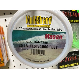Mason MultiStrand Wire 30 LB Bright (1000 Feet)
