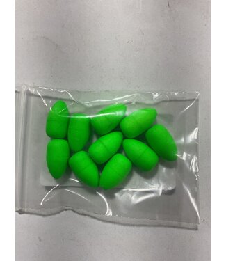 WORM HARNESS FLOATIES - GREEN 10/PK