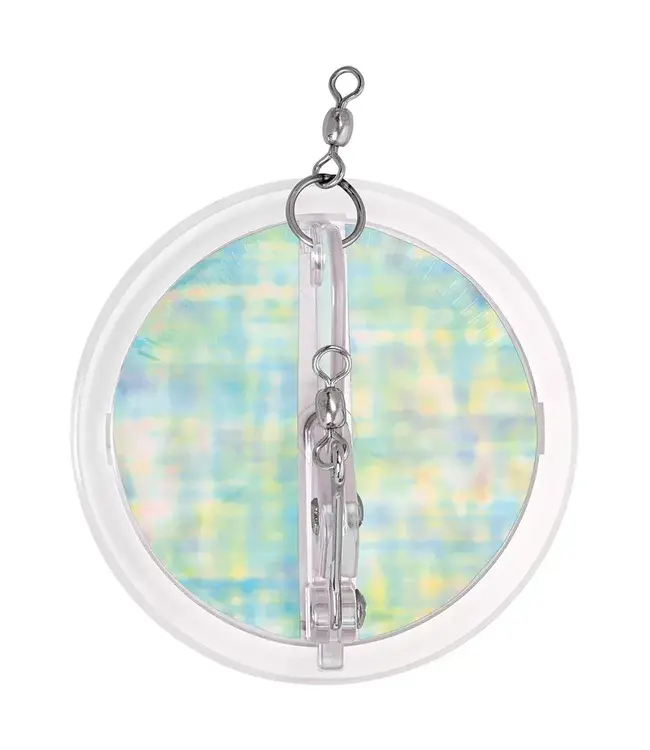 LUHR-JENSEN 1 DIPSY DIVER 4-1/8" CLEAR/CLEAR BOTTOM UV MOONJELLY