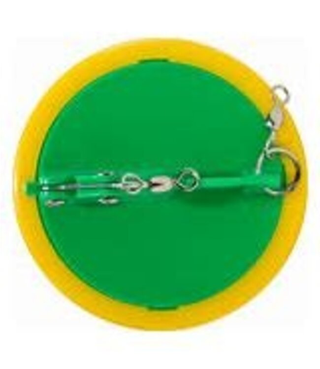 LUHR-JENSEN SZ-3 DIPSY DIVER 4-7/8" KELLY GREEN /WHITE BOTTOM, MAGNUM