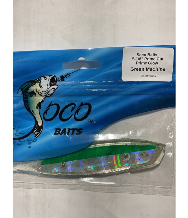 Soco Baits 5-1/8" Prime Cut GREEN MACHINE