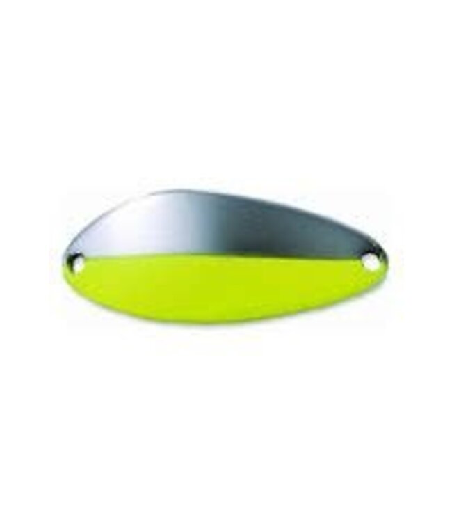 ACME LITTLE CLEO 3/4OZ NICKEL/CHARTREUSE STRIPE