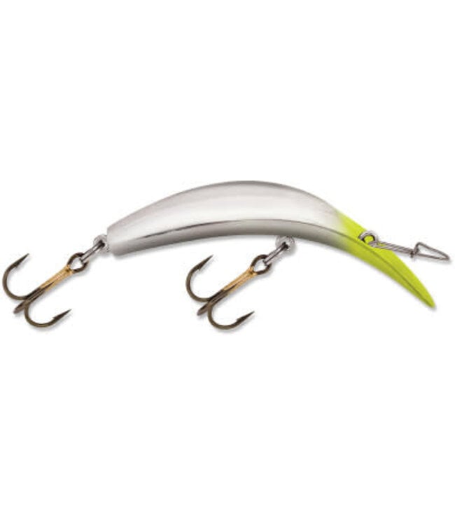 (5414-14X-0994) KWIKFISH X-TREME K14X (RATTLE) SILVER / CHARTREUSE HEAD