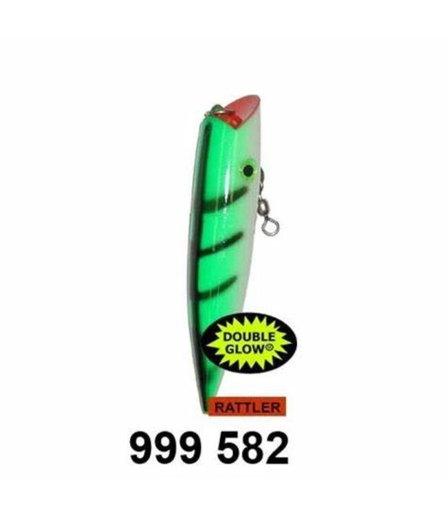 SILVER HORDE ACE HI 5" W / RATTLE GLOW GREEN BLACK LADDER