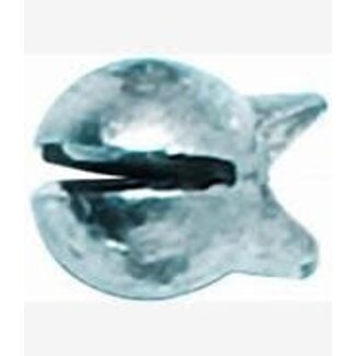 EAGLE CLAW SZ-5 NON-LEAD REMOVABLE SPLIT-SHOT SINKERS  10/BAG