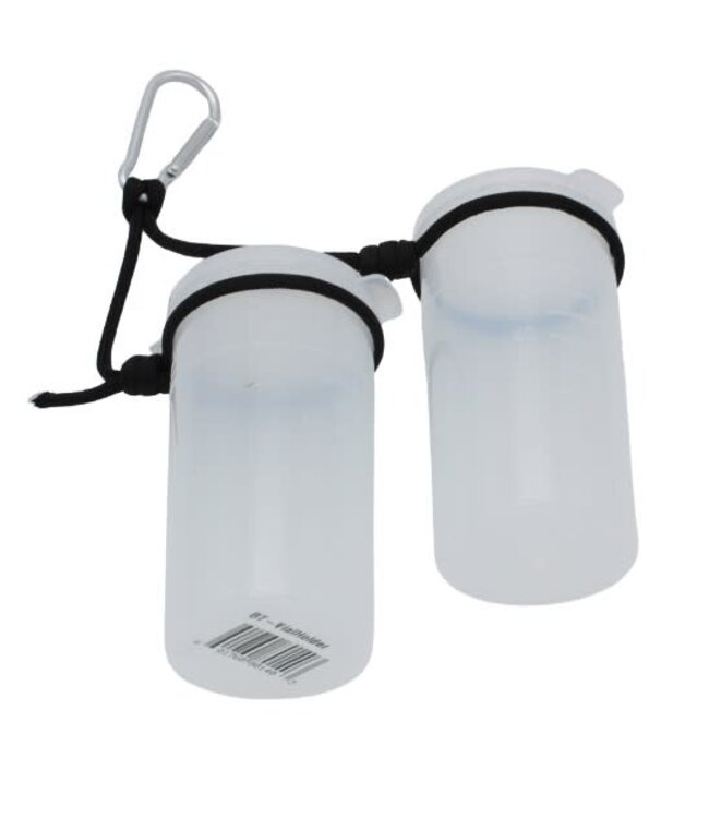 BUFFALO TACKLE VIAL HOLDERS W/2 4 OZ VIALS