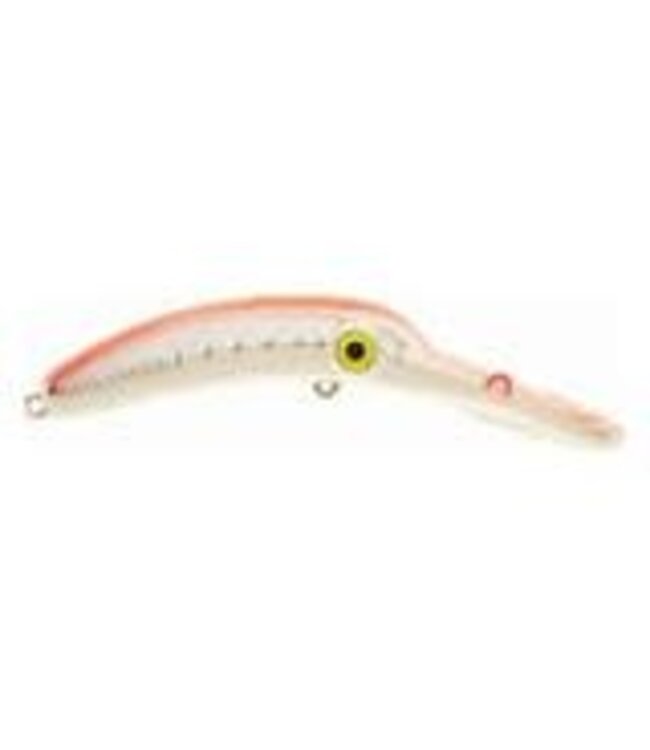 YAKIMA BAIT MAG LIP 3.5  MET SIL FLO RED STRIPE