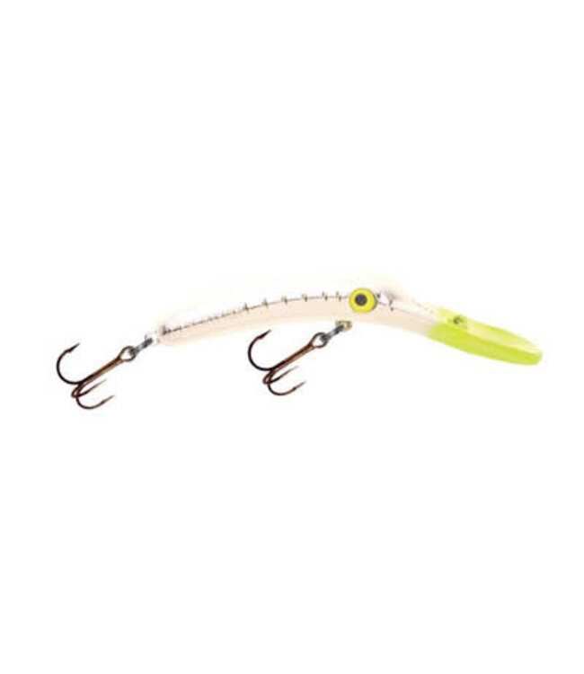 YAKIMA BAIT COMPANY (9571-MSCH) YAKIMA BAIT MAG LIP 3.0 METALLIC SILVER CHARTRUESE LEMON HEAD