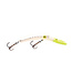 YAKIMA BAIT COMPANY (9581-MSCH) YAKIMA BAIT MAG LIP 3.5 METALLIC SILVER CHARTREUSE LEMON HEAD