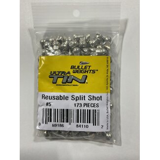 BULLET WEIGHTS LLC BULLET WEIGHTS ULTRA TIN REUSABLE SPLIT SHOT #5 173PC