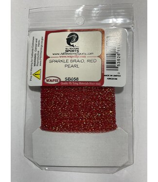 Wapsi SPARKLE BRAID, RED/ PEARL SB058