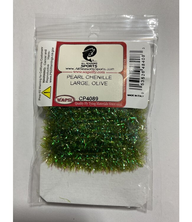 (CP4089) PEARL CHENILLE LARGE, OLIVE