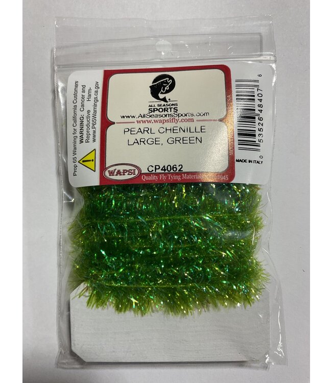 (CP4062) PEARL CHENILLE LARGE, GREEN