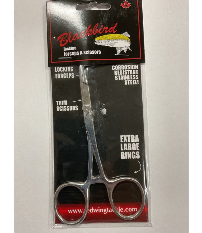 Redwing Tackle REDWING BLACKBIRD 6" LOCKING FORCEPS/HEMOSTATS & SCISSORS XL-RINGS
