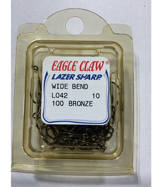 LO42-10 EAGLE CLAW WIDE GAP OFFSET RINGED EYE 100PK