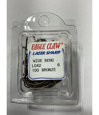 LO42-6 EAGLE CLAW WIDE GAP OFFSET RINGED EYE 100PK