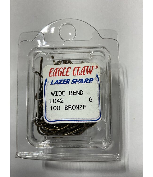 LO42-6 EAGLE CLAW WIDE GAP OFFSET RINGED EYE 100PK