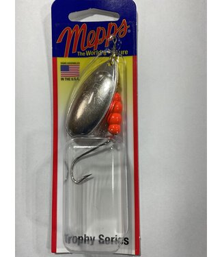 SHELDONS (MEPPS) MEPPS AGILA (SALMON RIVER LEGAL SINGLE) 1/2OZ ORANGE SILVER (TSB5PR O-S)