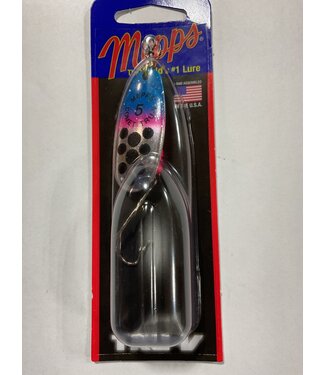 (CTV5PR TRTBK) MEPPS COMET TRU-V (SALMON RIVER LEGAL SINGLE) 1/2OZ RAINBOW TROUT BLACK DOTS
